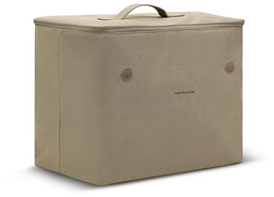 Kapten & Son Vaasa Cooling Inlay Large Khaki | 25L Thermotasche aus recyceltem PET für Shopping Basket Zubehör | Große Kühltasche hält Einkäufe frisch | Faltbare Gefriertasche für Damen & Herren