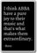 I think ABBA have a pure joy to their music and that's... - Bono - quotes fridge magnet, Black - Kühlschrankmagnet