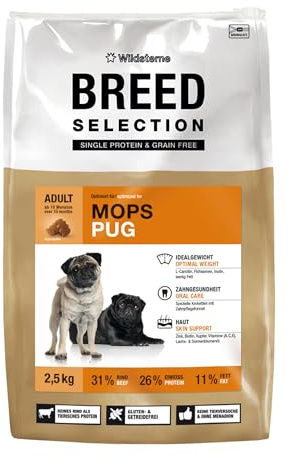 Wildsterne Breed Selection Mops, 2,5 kg