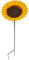 Green Jem Sunflower Cast Iron Bird Feeder, Yellow, 14x14x74 cm