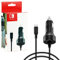 Zeato High Speed Car Charger Adapter for N Switch and Switch Lite with Charging Cable - Black