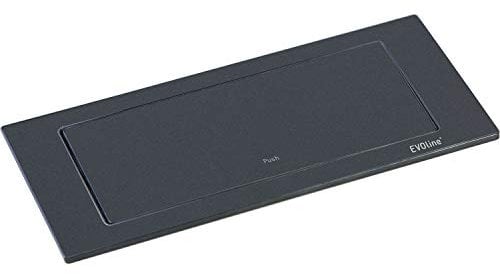 EVOline 159271005300 Backflip 2 Prises Schuko 1 Chargeur USB Noir Mat