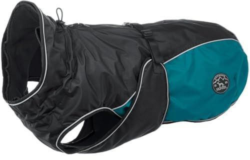 HUNTER Hundemantel UPPSALA ALLROUNDER, Farbe: anthrazit/petrol, wasser- und windabweisend, herausknöpfbares Innenfutter, reflektierende Paspeln, elastische Fixiergummis, optimaler Sitz, Größe: 40