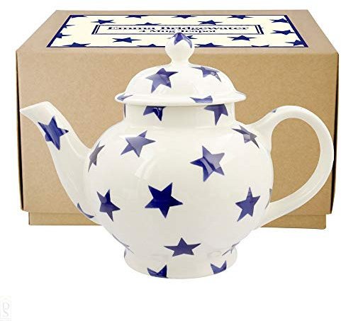 Emma Bridgewater Blue Star 4 Mug Teapot (Boxed) | 1BST020104