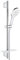 GROHE Rainshower SmartActive 130 - Brausestangenset (wassersparend, 3 Strahlarten, inkl. Duschablage, schnelle Befestigung, Antikalk- System), moon white, 26577LS0