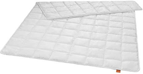 sleepling 197027 antibakterielle Anti Milben Bettdecke (Sanitized®) | sommerleichtes Steppbett (Füllgewicht: 410 gr.) | Made in EU | Antibakteriell | Ökotex 100 | 135 x 200 cm, weiß