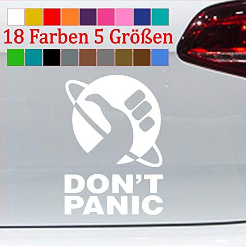 generisch Don´t Panic Sticker Autoaufkleber Save The World Friday for Future Greta 10-Weiß 17x12cm