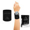 NEWZILL Handgelenktasche (Armband) mit Reißverschluss – für Laufen, Walking, Basketball, Tennis, Wandern, Cross-Fit und mehr (schwarz)