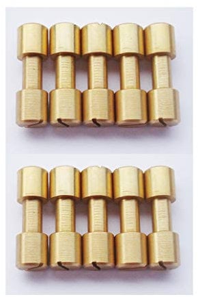 Brass Corby Bolts Fasteners, EDC Knives Maker Pivot Pin Rivets,DIY Knife Handle Studs Screws,Pack of 10 (8mm)