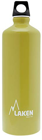 LAKEN Futura Wasserflasche, Aluminium, schmale Öffnung, 1 l, Khaki