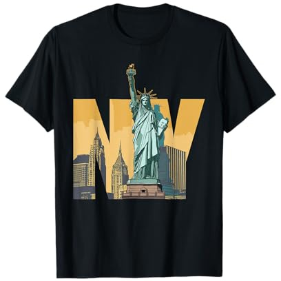 New York City Skyline Cadeau Big Apple State Souvenir NYC T-Shirt