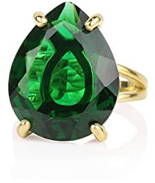 Anemone Schmuck Smaragd Ring in 14k Gold - Statement Schmuck - Geburtssteinringe, Moderinge, Verlobungsringe, Alltagsringe - Handgemachte Geschenke für Sie