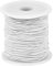 0.8mm Elastisch Faden, 100 m Schmuckherstellung Schnur, Stretch Schnur, Perlen Faden, Gummikordel, Geflochten Nylonfaden, Perlen Kordel, Rund Gummiband, Beading Thread für DIY Armbänder (Weiß)