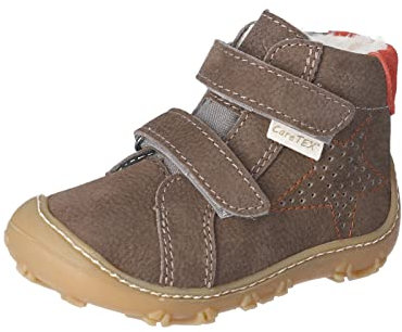 RICOSTA Jungen Lauflernschuhe Donny,Kinder Boots,WMS:Weit,CareTEX,terracare,Barfuß-Schuh,Lauflernschuhe mit Klettverschluss,Army (590),26 EU