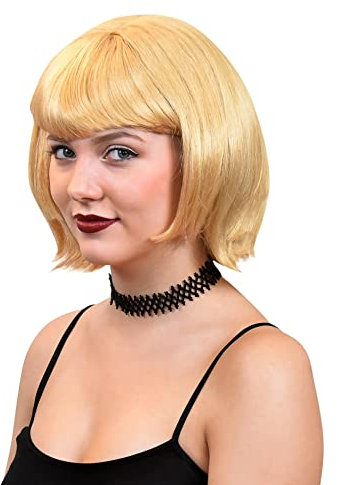 Maskworld Bobfrisur Perücke blond - Verkleidung Kostüm-Accessoire für Karneval, Halloween & Motto-Party