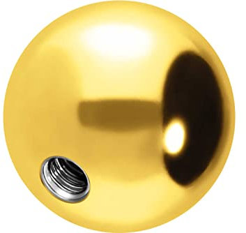 PIERCINGLINE Universelle Schraubkugel mit Innengewinde TITAN Piercing Aufsätze Kugel Ersatz Farb & Größenauswahl