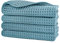 Polyte - Waschlappen aus Mikrofaser - fusselfrei - Waffelstruktur - Grün - 33 x 33 cm - 4 Stück