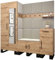MEBLE KRYSPOL Garderobe Artin Set 13 mit gepolsterten Paneelen Industriell Design (Artisan Eiche + Manila 02 (Creme))