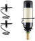Abcsea 1 par de soportes para botellas de pared, soporte para botellas de vino, color negro, decoración para botellas de vino