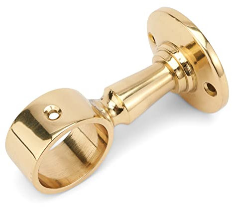 NKlaus Maritim Support de main courante pour corde 30mm en laiton massif or 8cm de haut Décoration 11745