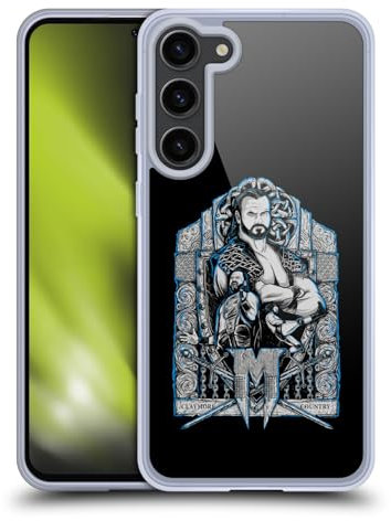 Head Case Designs Offizielle WWE Drew McIntyre Poster Kunst D. McIntyre Grafiken Gel Handyhülle Hülle [Militärischer Schutzgrad] Kompatibel mit Samsung Galaxy S23+ 5G