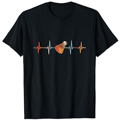 Badminton Herzschlag Sport Federball T-Shirt