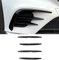 Auto Frontstoßstange Lufteinlass Kühlergrill Seitenlamellen Luftmesser Spoiler, Auto Dekoration Zubehör, für Mercedes-Benz GLC-Klasse X253 GLC260 GLC300 AMG 2016-2019, Black