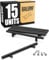 BAILROP Tiradores Cocina Negros 128MM - Tiradores Negros Armarios para Muebles de Cocina o Dormitorios de Acero Inoxidable (15 unidades)