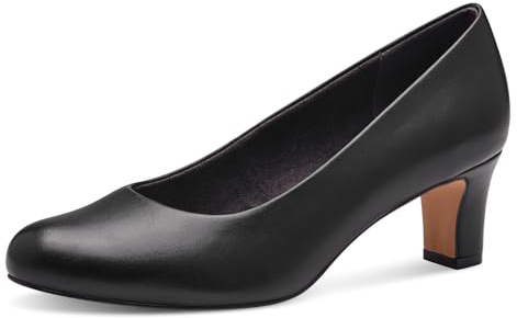 Jana Damen Pumps mit Blockabsatz Vegan, Schwarz (Schwarz), 41 EU
