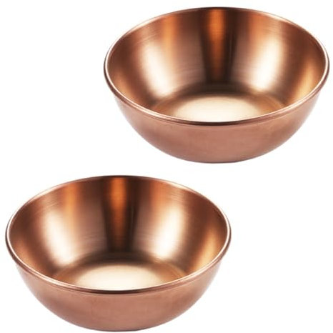 PRETYZOOM 2 Pz piatto di condimento vassoio da portata in ceramica ciotole per salsa di immersione sottopiatti rotondi teglia rotonda decorazioni in oro vassoio del cibo mini