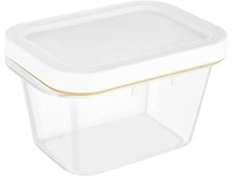 AQQWWER Contenitori per l'organizzazione Butter Cutting Storage Box with Lid, Refrigerator Refrigeration, Frozen Cheese And Cheese Packaging, Fresh Storage Box
