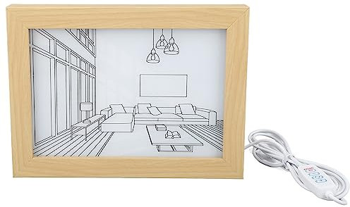 Riuulity Led Dekoratives Licht Malerei Malerei Nachtlicht Wand Japanisch für Lampe Malerei Innen für Kreative Moderne Nacht Anime Stil Modi Dekoration Dekoration Licht Licht (Groß)