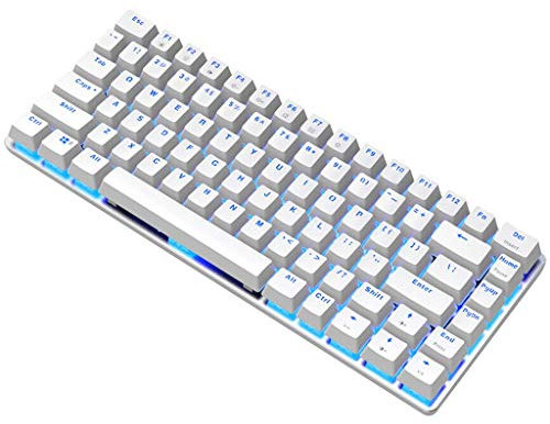Teclado Ultra Defor compatible with lgado Cable Teclado mecánico Usb azul AK33 para interruptores, juegos de oficina, teclado retroiluminado negro con cable Pegatina Teclado (as shows, One Size)