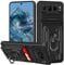 Aolcev for Google Pixel 8 Pro Case with Card Holder Wallet Case with Camera Cover Ring Kickstand Heavy Duty Hard PC Soft TPU Bumper Shockproof Protective Case Cover for Google Pixel 8 Pro Phone Case