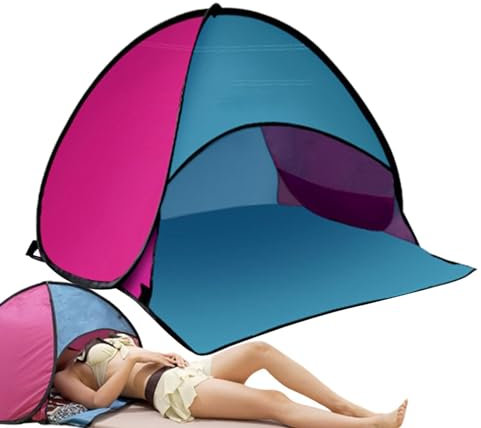Strandzelt für Hunde zum Schutz, ausklappbares Kopfdach, Sonnenschutz am , automatisches Strandzelt, tragbarer winddichter Sonnenschutz mit