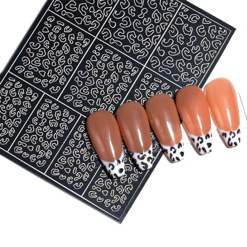 Stickers Self-Adhesive Transfer Art Decorations Leopard Sliders Decals Wraps Decal Polish Manicure Accessories