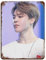 Kpop Poster BTS JiMin Poster (8) Retro-Poster, Metall-Blechschild, schicke Kunst, Retro-Eisenmalerei, Bar, Menschen, Höhle, Café, Familie, Garage, Poster, Wanddekoration, 30 x 40 cm