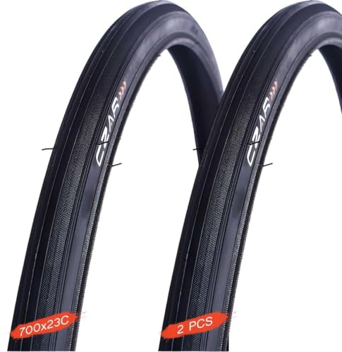 PFHKTO 700 23c Reifen 2er-Set 700 x 23c Rennrad Pannensicherer Reifen 700x23c 23-622 Drahtreifen for Vorder- und Hinterräder von Fahrrädern