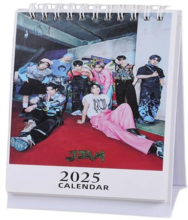 Stray Kids Desk Kalender Kpop Stray Kids JJAM 2025 Tischdekoration Tischkalender für Fans
