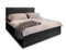 Masseno Boxspringbett PISA 140x200 cm Komplett-Set mit Matratze und Topper, Polsterbett mit Zwei Bettkästen -Schwarz, TILIA 100