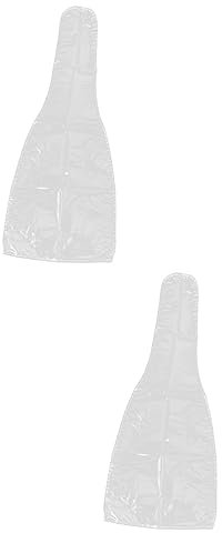 Generisch 2st Gitarrencover Koffer Für E-Gitarre Durchsichtiger Tischschutz Bassgitarren Gitarrenzubehör Abdeckung Gitarrenkoffer Akustisch Steht Auftritt Abs Nuss Mattiertes PVC Transparent