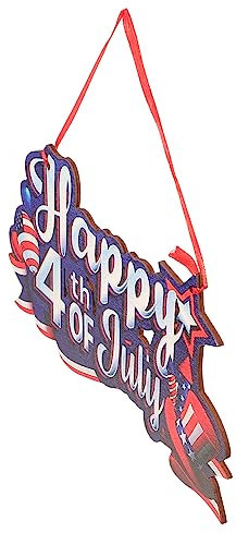 Cabilock Buchstabentafel Aus Holz Für Den Unabhängigkeitstag Als Festival-Dekoration Als Sicheres Und Hängendes Ornament Für Zuhause