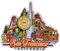 San Francisco USA Reise-Souvenir 3D-Kühlschrankmagnete Kühlschrankdekoration Magnet