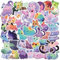 50 Pcs Cartoon Rainbow Starry Sky Cat Stickers - Cute Aesthetic Waterproof Vinyl for Water Bottle, Laptop, Phone, Skateboard - for Teens, Girls, Kids and Women(Starry Sky cat)