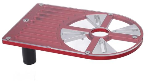 Topiky Vielseitige Trimmmaschinen-Grundplatte, Verstellbare Werkbankbasis für 65–132 Mm Trimmer, Langlebige Fräser-Bodenplatte aus Aluminiumlegierung für Verschiedene Modelle