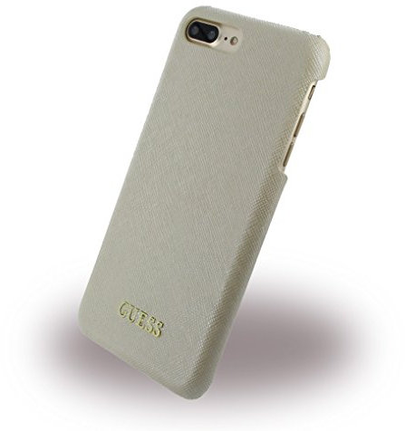 Guess GUHCP7LTBE Saffiano Look PU Hart Schutzhülle für Apple iPhone 7 Plus beige