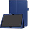 SATURCASE Custodia protettiva per tablet Huawei MediaPad T3 10 da 9,6 pollici, in pelle PU, pieghevole, con supporto, blu scuro