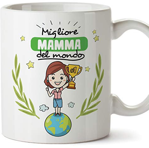 Mugffins Tazza Mamma - Migliore Mamma del Mondo - Tazza Originale in Ceramica Idea Regalo Festa della Mamma