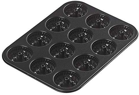Tala Performance Eclipse Mini-Gugelhupfform, Premium Antihaftbeschichtung, Profi-Kohlenstoffstahl, 35 x 27 cm, Ideal für Partys, Canapés und Mini-Desserts