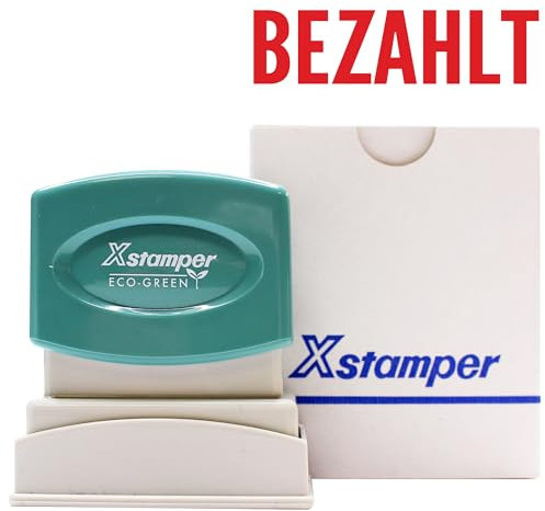 X-Stamper Bezahlt rot